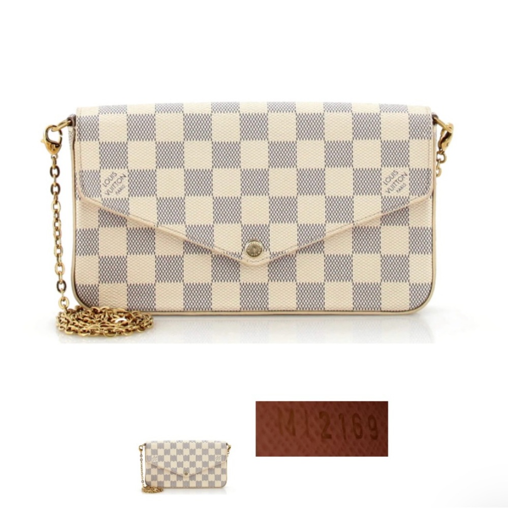 Louis Vuitton Félicie Pochette Damier Azur Canvas